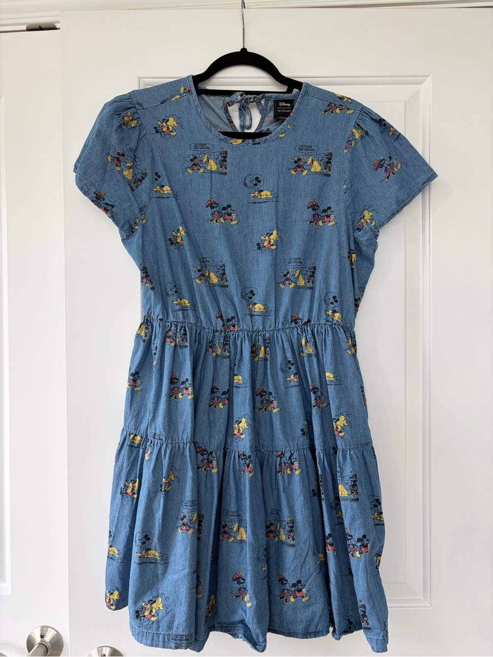 Disney x HerUniverse Mickey & Friends Chambray Tiered Dress